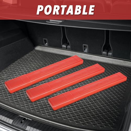 CARTMAN 3 Pack Warning Triangle Reflective Warning Road Safety Triangle Kit with Reinforced Cross Base and Carrying Case - size: Cross Base