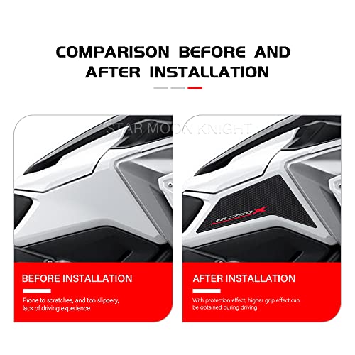 NC 750X NC 750 X Tank Grip Sticker decals For Honda NC750X DCT Tank pad Fuel Traction Pads 2021 2022 2023 2024 Accessories