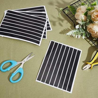 WEBEEDY 24 Pcs Black Reflective Tape Motorcycle Helmet Reflective Stickers Night Visibility Reflectors Helmet Decals Acrylic Safety Tape Reflectors for Outdoor Cycling Gear,150x12mm/5.9x0.47 inch