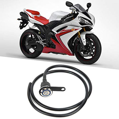 Motorcycle Handlebar Control Switch On Off | Rain - proof Stainless Steel Fog Lamp Switch with Blue LED | 12V Headlight Lamp for Motorcycles/ATVs