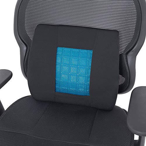 Motor Trend Cooling Car Lumbar Support Cushion - Made with Memory Foam for Maximum Coccyx Comfort & Back Tailbone Pain Relief, Ideal for Car and Office Chairs (MTCG-100) - style: Lumbar Support