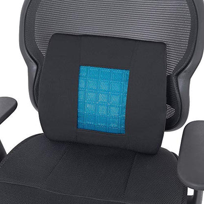 Motor Trend Cooling Car Lumbar Support Cushion - Made with Memory Foam for Maximum Coccyx Comfort & Back Tailbone Pain Relief, Ideal for Car and Office Chairs (MTCG-100) - style: Lumbar Support