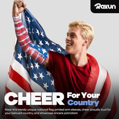 ROXUN Arm Sleeves, Cooling UV Sun Protection Sports Compression for Men/Women - color: 2 Pairs Argentina Flag