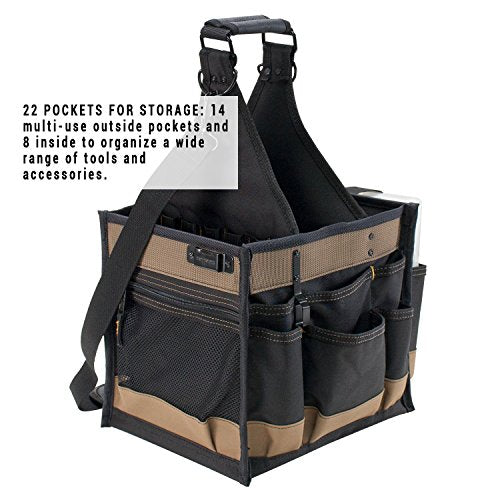 CLC Custom LeatherCraft 1528 Large Electrical and Maintenance Tool Carrier, Black - style: 11-inch Toolbox