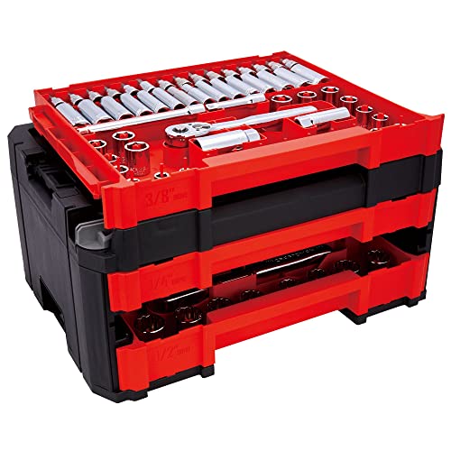 CRAFTSMAN Socket Set, 262-Piece Mechanic Tool Set, 1/4", 3/8", 1/2" Drive, SAE / Metric, (CMMT45307) - style: 262 Piece Set