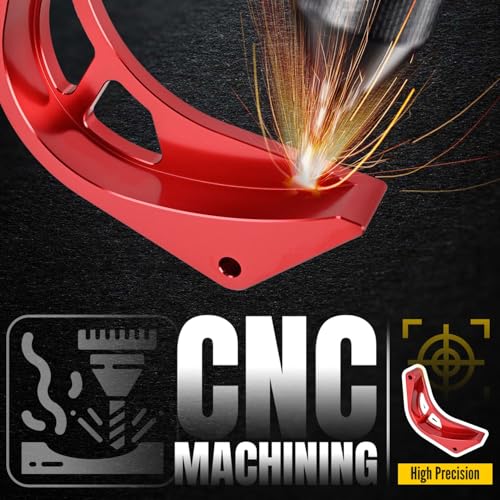 Canitu Red Front Sprocket Cover Guard,Motorcycle Aluminum Chain Guard Sprocket Engine Drive Cover Case Saver Protector Engine Case Protection for Honda CRF110 2013-2024 - color: Red