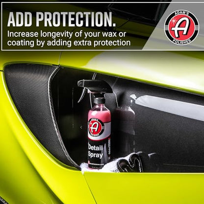 Adam's Detail Spray (2-Pack) - Quick Waterless Detailer Spray for Car Detailing, Washing, Polishing & Vehicle Claying - size: 16 fl. oz (2 Pack)