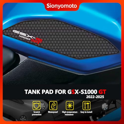 Fuel Gas Tank Pad Protector Stickers Decal Set Compatible with Motorcycle GSX S1000 GT 2022-2pcs