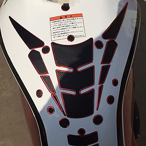 1 Set Gold Universal 3D Motorcycle Gas Tank Sticker, Fuel Tank Protector Decal Pad Self-adhesive and Waterproof - color: Gold