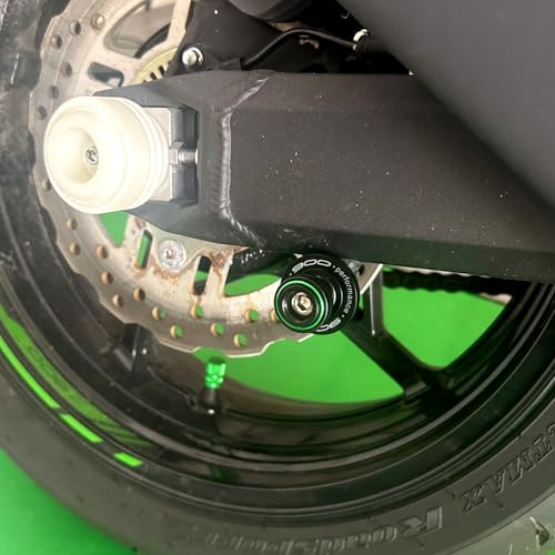 Fit For Kawasaki Z900 Z900RS Z900SE Z 900 2017-2022 2023 2024 2025 Motorcycle CNC Swingarm Spool Sliders Stand Screw Swing Arm Sliders (Green) - color: Green
