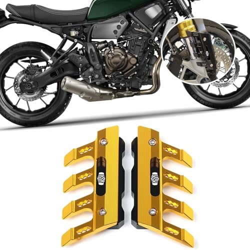 for XSR700 XSR900 XSR155 2020-2026 Motorcycle Front Fender Side Guard Slider Front Fork Protector Guard Block Motorcycle Accessories (Gold) - color: Gold