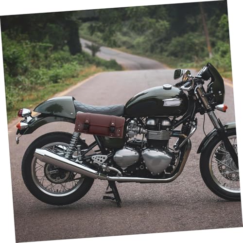 PRETYZOOM Retro Motorcycle Fork Bag Spacious Rain Resistant Motorcycle Side Storage Easy Attachment Organization for Long Trips Compatible with Various Motorcycles