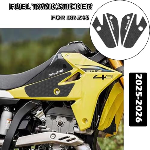 for DR-Z4S DR-Z4SM DRZ 4SM 4S 2025 2026 Side Fuel Tank pad Tank Pads Protector Stickers Decal Gas Knee Grip Traction Pad Tankpad