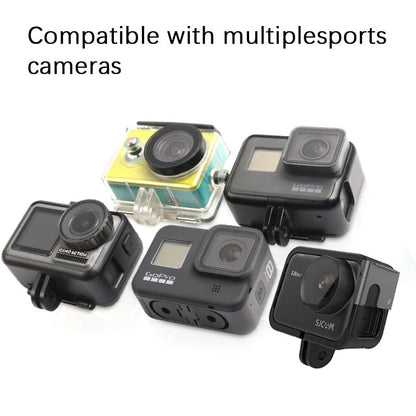AGV K6 K6S Chin Mount Kits Adjustable Camera Mount Kit Customize Joint Base Compatible with Gopro Hreo Ins360 Srago DJI Etc. (Aluminum Alloy Base)
