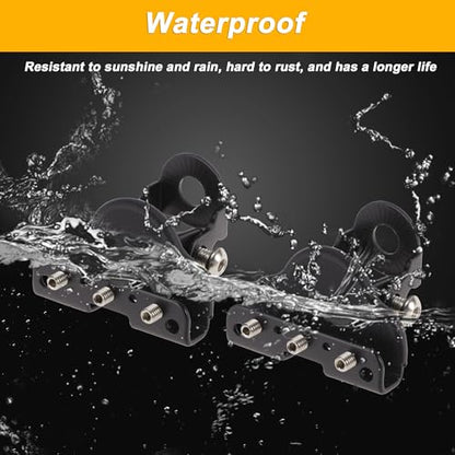 Light Bar Mounting Bracket Iron Spotlight Tube Clamp Holder Heavy Duty LED Strip Bracket Light Bar Mounts for Motorcycle ATV UTV Black 1 Set - color: Black