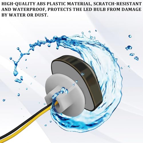 2PCS Motorcycle LED Turn Signals for Honda, Flush Mount Amber Blinkers, Universal 12V Motorcycle Front Indicators Lights Compatible with Honda CBR1000RR CBR600RR CBR 600 F4i CBR900 CBR919