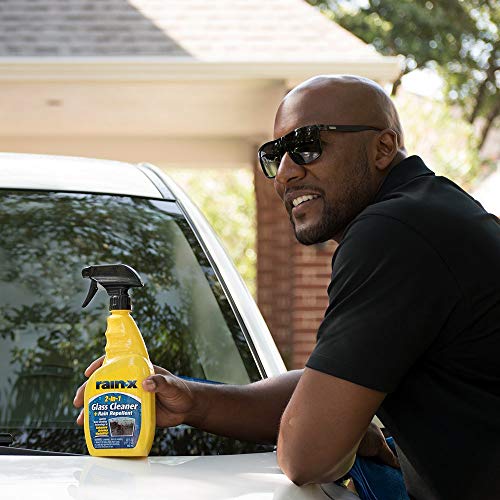 Rain-X 5071268-4PK Glass Cleaner + Rain Repellent, 23 oz. (Pack of 4) - size: 23 Fl Oz (Pack of 4)