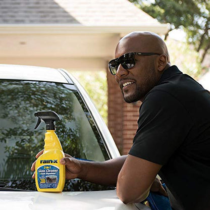 Rain-X 5071268-4PK Glass Cleaner + Rain Repellent, 23 oz. (Pack of 4) - size: 23 Fl Oz (Pack of 4)