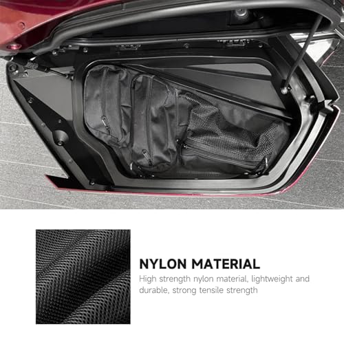 Motorcycle Saddle Bag Lid Organizers Side Case Trunk Storage Gear Bag Pocket Compatible with Honda Gold Wing Tour DCT Airbag 1800 GL1800 F6B GL 1800 2018-Up (A Pair of Bags)
