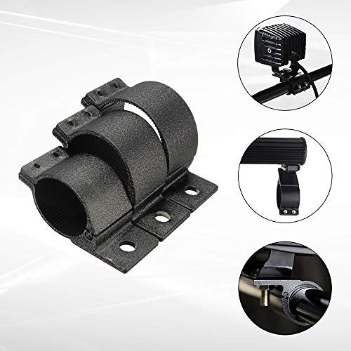 2.5 Inch Tube Clamp Mounting Bracket Kit for LED Light Bar LED Off-Road Light Horizontal Bar Tube Clamp Roof Roll Cage Holder (Pack of 2) - size: 2.5'' (Pack of 2)