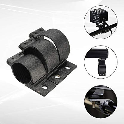2.5 Inch Tube Clamp Mounting Bracket Kit for LED Light Bar LED Off-Road Light Horizontal Bar Tube Clamp Roof Roll Cage Holder (Pack of 2) - size: 2.5'' (Pack of 2)