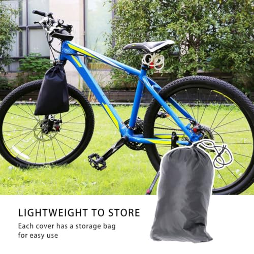 Universal Outdoor Motorcycle and ATV Cover Waterproof Sun Protection Oxford Cloth with Double Stitched Seams and Windproof Clasp, Anti-Theft Design for All-Season Use