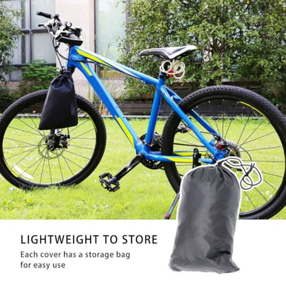 Universal Outdoor Motorcycle and ATV Cover Waterproof Sun Protection Oxford Cloth with Double Stitched Seams and Windproof Clasp, Anti-Theft Design for All-Season Use