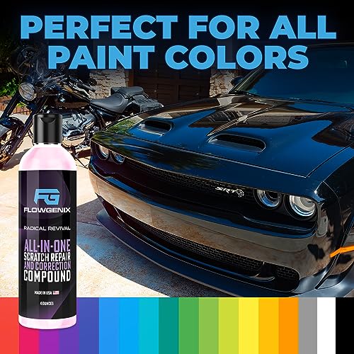 Instant Car Scratch Remover for Vehicles, All-in-One Car Paint Scratch Repair and Polishing Compound (4 oz) - Incl. Microfiber Applicator and Microfiber Towel - color: Instant Scratch Repair