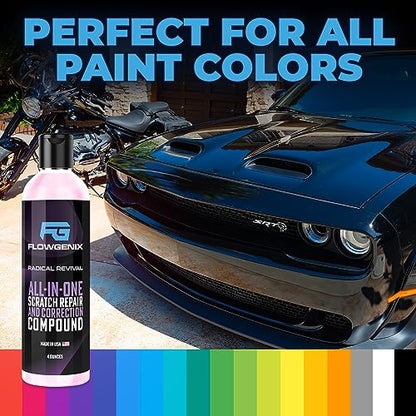 Instant Car Scratch Remover for Vehicles, All-in-One Car Paint Scratch Repair and Polishing Compound (4 oz) - Incl. Microfiber Applicator and Microfiber Towel - color: Instant Scratch Repair