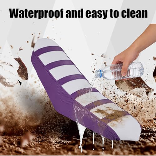 Dirt Bike Seat Cover Motorcycle Gripper Cushion Cover Universal for CRF YZF YZ PW KLX KX All Most Dirt Pit Bikes Enduro Purple - color: Purple