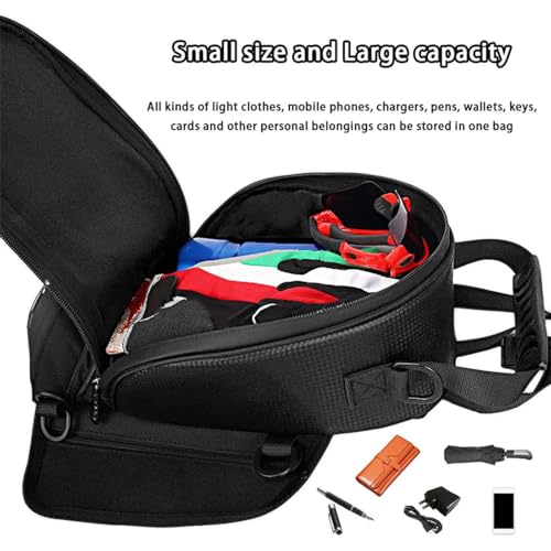 Motorcycle Tank Bag for Surron Ultra Bee 2023–2026, Magnetic & Strap Mount Tank Bag for Motorcycles, Waterproof Touch Screen Phone Pouch Anti-slip Base