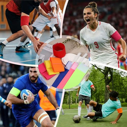 Captain Armbands, Adjustable Leader Arm Bands for Soccer Elastic Team Sport Arm Band-Fitting for Football/Volleyball/Rugby - color: Gray