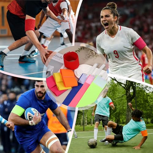 Captain Armbands, Adjustable Leader Arm Bands for Soccer Elastic Team Sport Arm Band-Fitting for Football/Volleyball/Rugby - color: Sky Blue