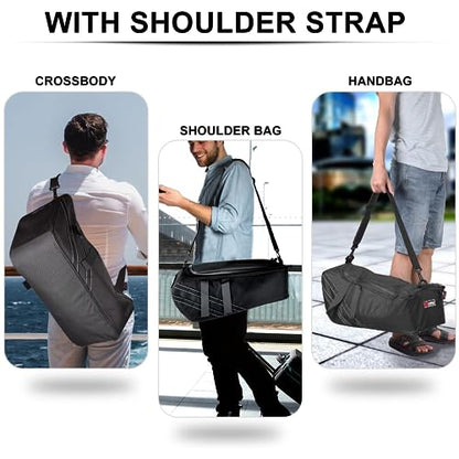Under Seat Bag Compatible with Honda Ruckus 2010-2025, Water-Resistant Scooter Side Frame Storage Bag with Shoulder Strap - Orange Trim - color: Orange