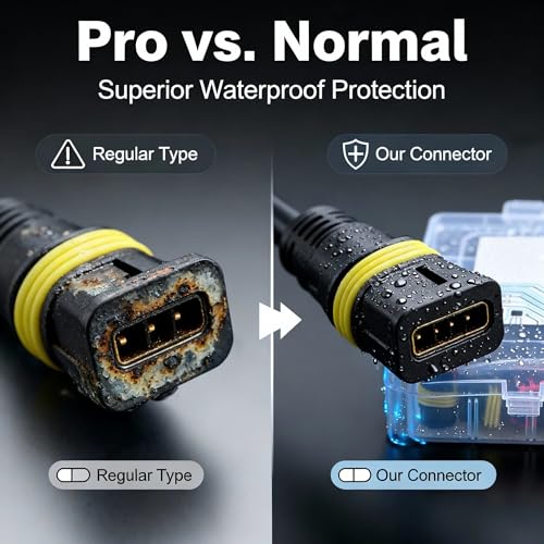 352Pcs Waterproof Automotive Wire Terminal Connectors 1-6 Pin Male/Female Plug Kit for Car Boat Motorcycle - color: 352pcs
