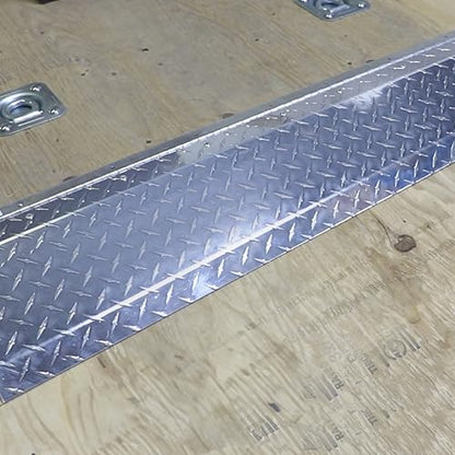 Extreme Max 3005.9053 Hinged Aluminum Trailer Door Slider Plate - 36" x 9" - size: 36" x 9"