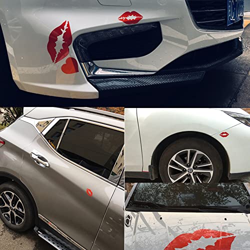 Keen Girls Night Out Red Lip Vinyl Decal Sticker，Cars Trucks Vans Walls Laptops ，Lips Kiss Mouth Vinyl Decal Sticker Car Window 15 pcs RED