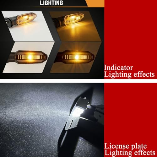 2026 GROM MSX 125 Fender Eliminator Kit - Tail Tidy Compatible with 2022-2025 MSX125 GROM - License Plate Bracket with Turn Signals Rear and LED License Light (Clear) - color: Clear