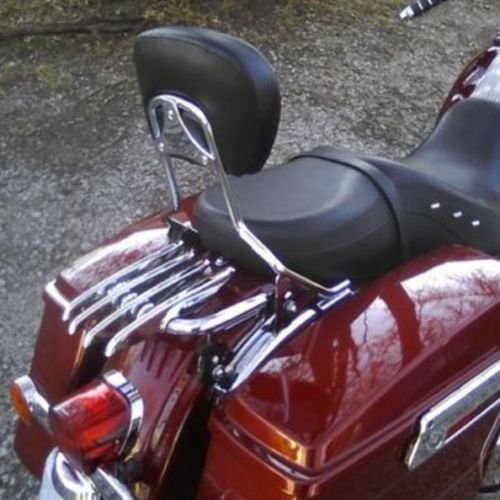 TCMT Detachable Leather Sissy Bar Backrest Pad Bracket Fits For Harley Touring Electra Glide Road King Street Glide Road Glide1997-2025 - color: Style A