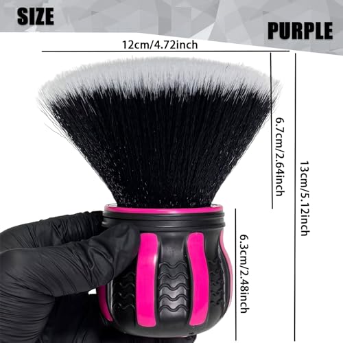 Ultra Soft Detailing Brush, Handle XL Brush - Ultra Soft Bristles, Multi-Color Handles, Removable Brush Heads, with Storage Rack, Covers Large Area Inside or Outside Vehicles(Pink) - color: Pink