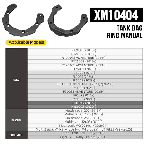 Rhinowalk Motorcycle Tank Bag Adapter Base with Strong Magnetic-XM10404 - color: Black404