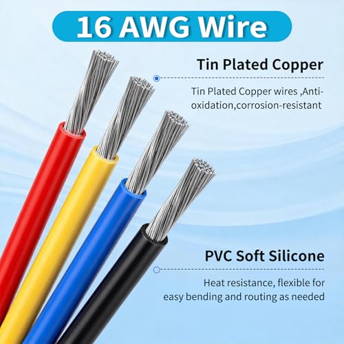 2 Pin Waterproof Connector 2 Wire Automotive Connectors, Male/Female Connector 16 AWG Electrical Wiring Harness, IP67 Automotive Wire Plug for Cars, Motorcycles, Boats, LED Lights,5 Pairs(DJ 2p)