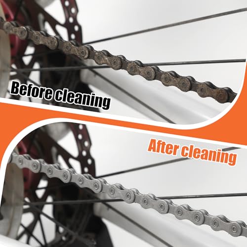 Revolutionary Soak Action Bike Chain Cleaner, Deep Clean in 3 Mins, No Assembly, Ready to Use, All-in-One Tool for MTB & Road Bikes