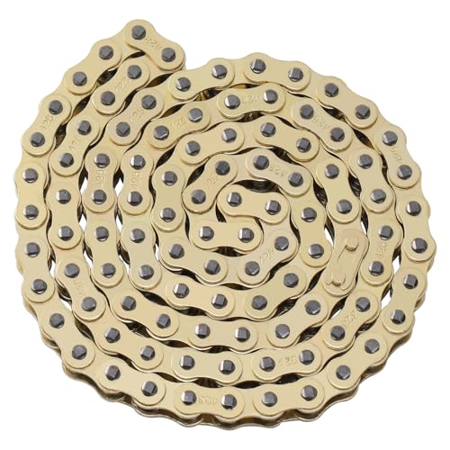 KAMIER 428 Drive Chain 102 Links Gold with Chain Breaker for 50cc 70cc 90cc 110cc 125cc CT90 CT110 TaoTao Coolster Vitacci Apollo Trailmaster Pit Dirt Bike 4 Wheeler ATV Quad Go Kart Heavy Duty Parts - style: 102