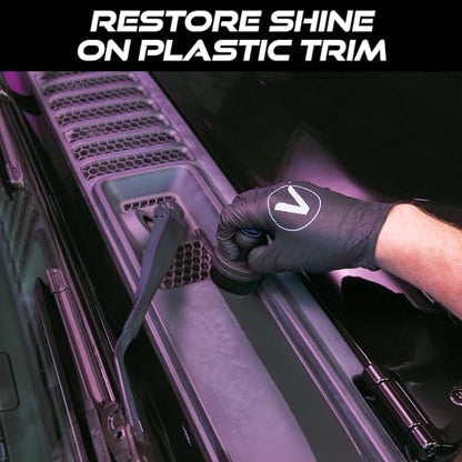 VIKING Tire Shine Applicator Brushes, Automotive Tire Dressing Applicator Brush, Storage Stand Included for Tire Detailing and Car Wash Kit, Black, 2.3 Inch Diameter, 2 Pack - style: 2 Pack
