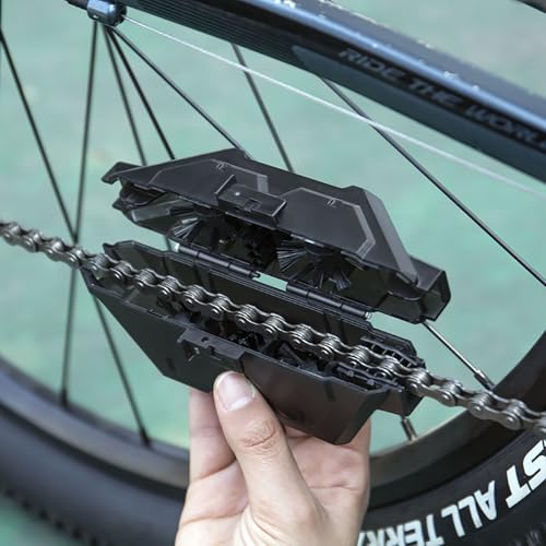 Bike Chain Cleaner,Multi functional chain cleaner Suitable for Mountain Bike, Road Bike,Bicycle Cleaning Brush Tool for Drivetrain