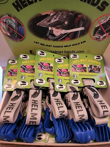 Helmet-Hands/The Safe, Fun, and Easy Way to Help Hold Their Heads up While They nap on Those Long Rides! - color: blue