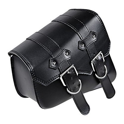 Motorcycle Solo Saddle Bag Compatible with Harley Sportster XL883 XL1200 Left Side, Black - size: Left Side without Side Storage