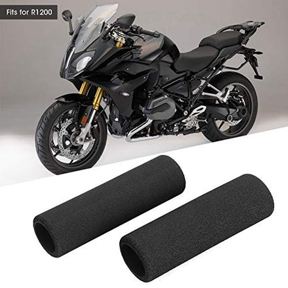 ZJchao Grips, Throttle Grip 2pcs Soft Foam Sponge Handlebar Cover Grip Foam Black Soft Sponge Fits for R1200
