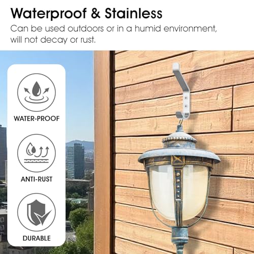 GlazieVault Coat Hook– Door Hook (10 Pack) - Heavy Duty Wall Mounted - Premium Design Rust Free Hooks - style: Flat Hooks Silver P-10
